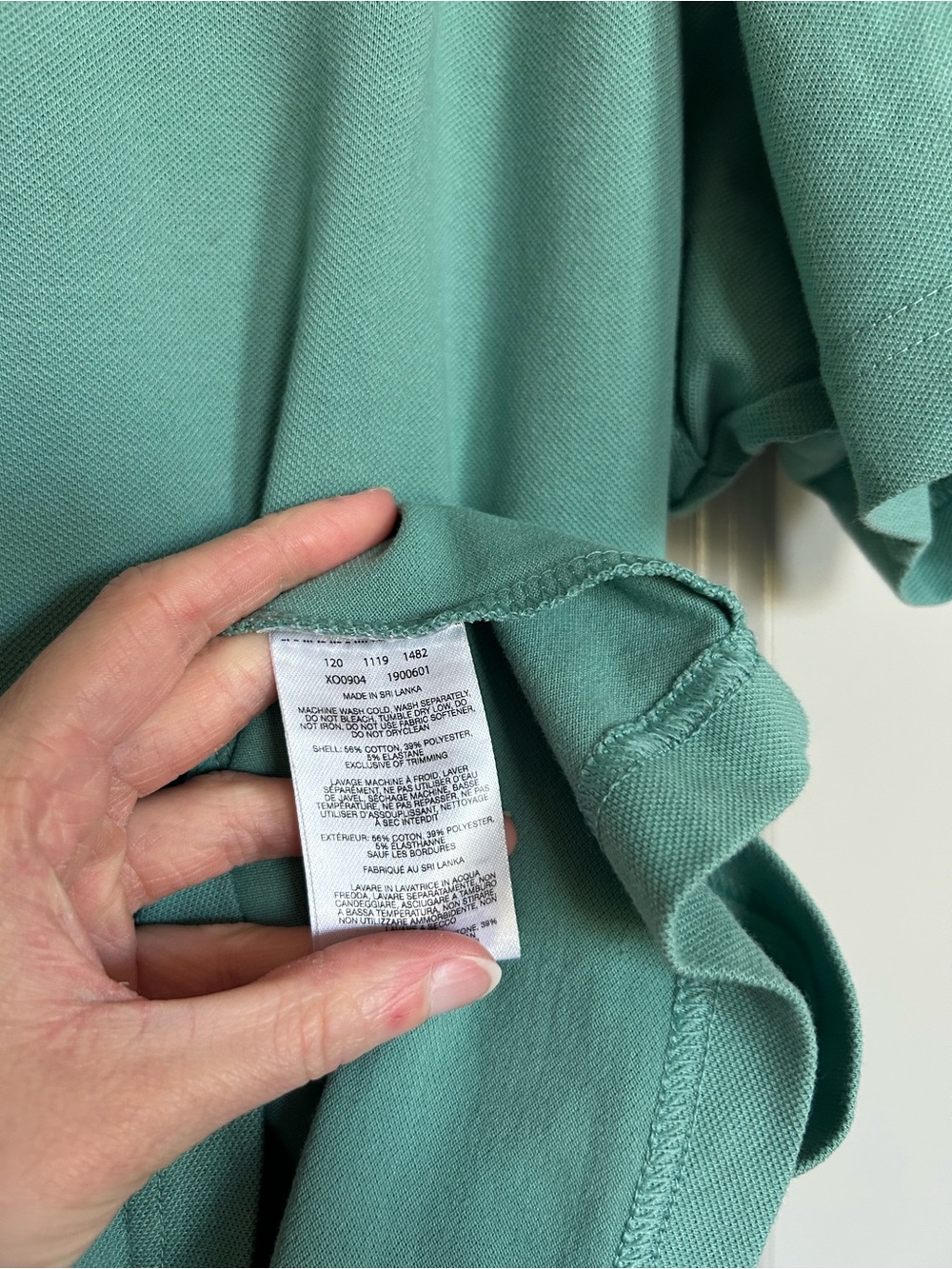 Columbia Men's Polo Shirt in Seafoam - Picture 5 of 6